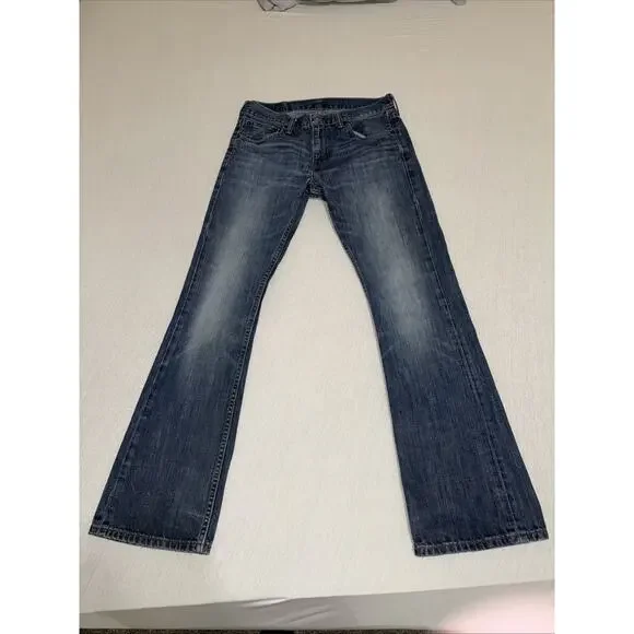 Levis 527 Low Boot Cut Jeans Mens 32x32 BlueDenim Pants Excellent Condition - Picture 3 of 11